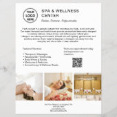 Aangepaste Logo QR Code Spa Wellness Center Zakeli Flyer (Voorkant)