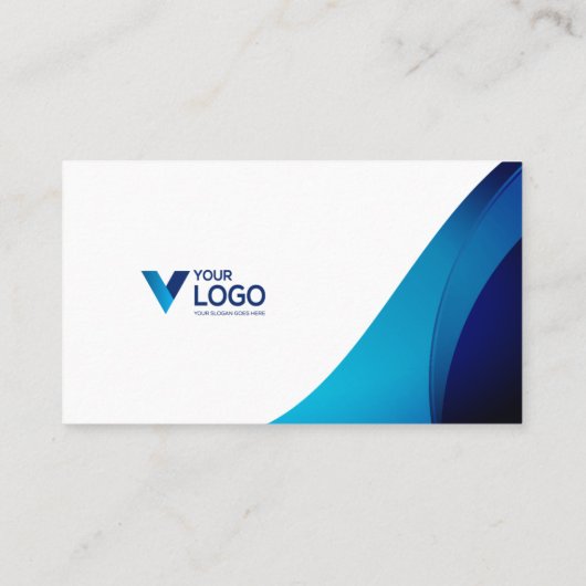 Aangepaste Logo QR-code Stijlvol Modern Profession Visitekaartje (Achterkant)