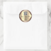 Aangepaste Logo QR-code voor speciale acties Voeg Ronde Sticker (Tas)