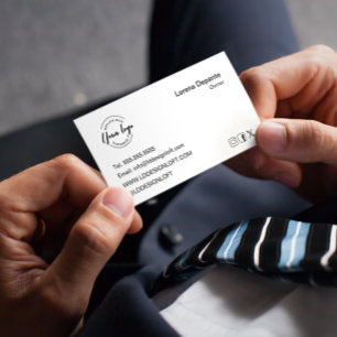 Aangepaste Logo QR code website Social Media Icons Visitekaartje