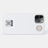 Aangepaste Logo QR-code Zakelijk Case-Mate iPhone Case (Achterkant (horizontaal))