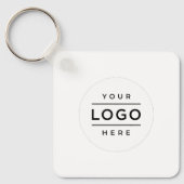 Aangepaste Logo & QR Code Zakelijk Sleutelhanger (Voorkant)