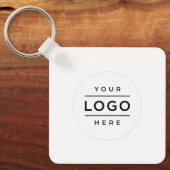 Aangepaste Logo & QR Code Zakelijk Sleutelhanger (Voorkant)