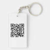 Aangepaste Logo & QR Code Zakelijk Sleutelhanger (achterkant)