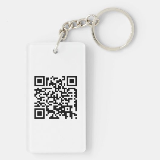Aangepaste Logo & QR Code Zakelijk Sleutelhanger (achterkant)