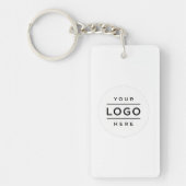 Aangepaste Logo & QR Code Zakelijk Sleutelhanger (Voorkant)