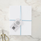 Aangepaste logo QR-code zakelijke cadeaueletiket p Cadeaulabel (Met Touw)