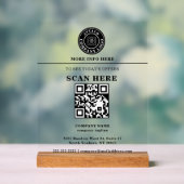 Aangepaste Logo QR-code Zakelijke Promotie Display (Neutraal)