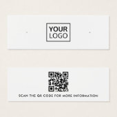 Aangepaste logo QR-codenummer oormeringskaart Mini Visitekaartjes (Voorkant /achterkant)