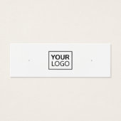 Aangepaste logo QR-codenummer oormeringskaart Mini Visitekaartjes (Voorkant)