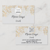 Aangepaste Logo QR-codenummer Therapist Blogger Visitekaartje (Voorkant / Achterkant)