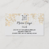 Aangepaste Logo QR-codenummer Therapist Blogger Visitekaartje (Achterkant)