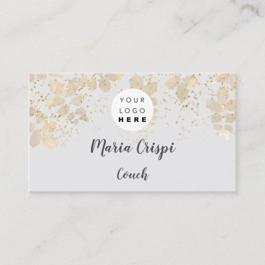 Aangepaste Logo QR-codenummer Therapist Blogger Visitekaartje (Voorkant)