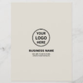 Aangepaste Logo QR Professionele Financiële Dienst Flyer (Achterkant)