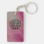 Aangepaste Logo QR Scan Business Sleutelhanger (achterkant)