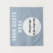 Aangepaste Logo & Quote Banner Gepersonaliseerde D Wandkleed (Voorkant)