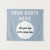 Aangepaste Logo & Quote Banner Gepersonaliseerde D Wandkleed (Voorkant (horizontaal))