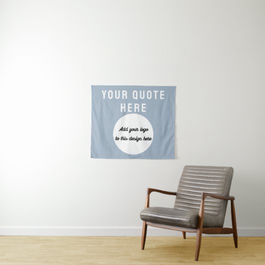 Aangepaste Logo & Quote Banner Gepersonaliseerde D Wandkleed (In Situ (horizontaal))