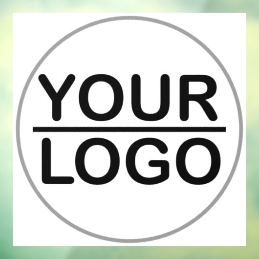 Aangepaste logo raamsticker (Vel 3)