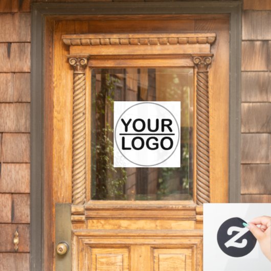 Aangepaste logo raamsticker (Huis Deur)