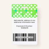 Aangepaste Logo Ready Personeel Label Professionel Badge (Achterkant)