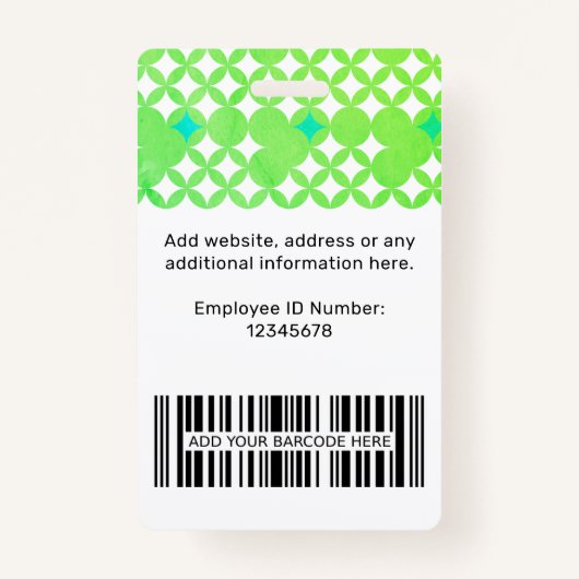 Aangepaste Logo Ready Personeel Label Professionel Badge (Achterkant)