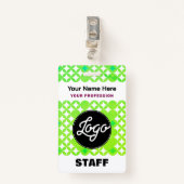 Aangepaste Logo Ready Personeel Label Professionel Badge (Voorkant met clip)