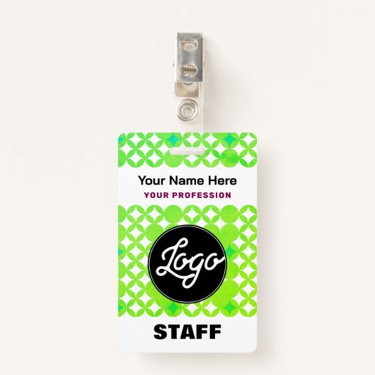 Aangepaste Logo Ready Personeel Label Professionel Badge (Voorkant met clip)