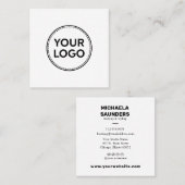 Aangepaste Logo reiniging en eenvoudig Vierkante Visitekaartje (Voorkant / Achterkant)