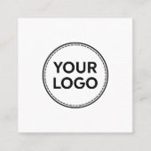 Aangepaste Logo reiniging en eenvoudig Vierkante Visitekaartje (Voorkant)