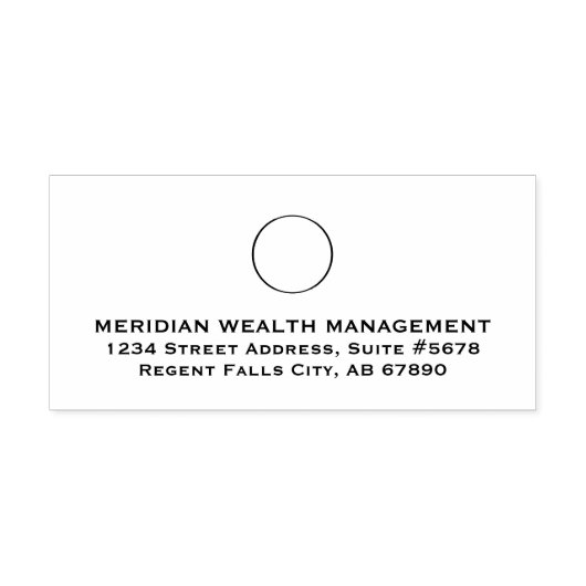 Aangepaste Logo Retouradres Zelfinkkend stempel (Design)