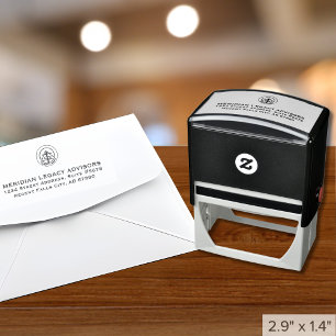 Aangepaste Logo Retouradres Zelfinkkend stempel