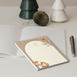 Aangepaste Logo Retro Arch Roos Business Notitieblok