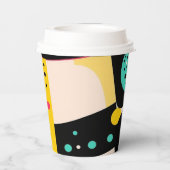 Aangepaste Logo Retro Papier Cup 8 oz Papieren Bekers (Achterkant)