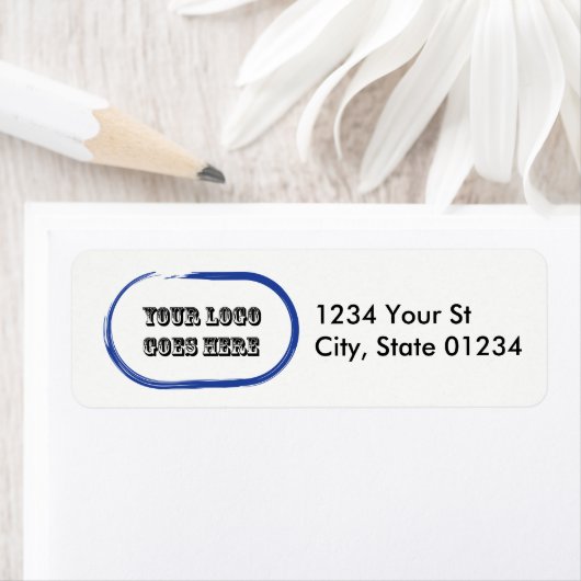 Aangepaste Logo Return-adreslabels Etiket (Insitu)