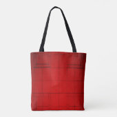 Aangepaste logo rode abstracte architectuurstappen tote bag (Achterkant)