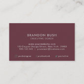 Aangepaste logo rode visitekaartjes (Achterkant)