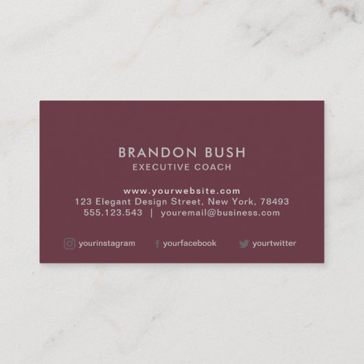 Aangepaste logo rode visitekaartjes (Achterkant)