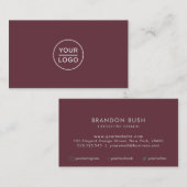 Aangepaste logo rode visitekaartjes (Voorkant / Achterkant)