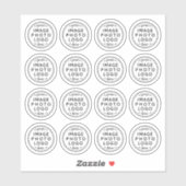 Aangepaste logo ronde cirkelvormige vinylstickers sticker (Vel)