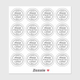 Aangepaste logo ronde cirkelvormige vinylstickers sticker