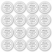 Aangepaste logo ronde cirkelvormige vinylstickers sticker (Voorkant)