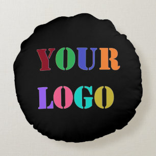 Aangepaste Logo Ronde Kussen Kies Kleur