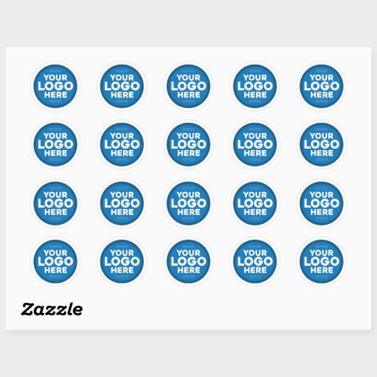 Aangepaste Logo Ronde Sticker (Vel)