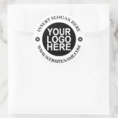 Aangepaste Logo Ronde Sticker (Tas)