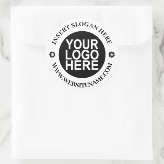 Aangepaste Logo Ronde Sticker (Tas)