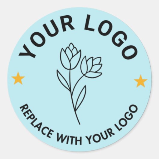 Aangepaste Logo ronde Sticker | Bedrijfslabels (Voorkant)