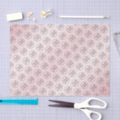 Aangepaste logo roze papieren zakverpakking tissuepapier (Craft)