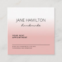 Aangepaste Logo roze professionele benoemingskaart