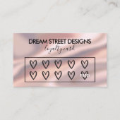 Aangepaste Logo roze zijderoute Kaart met logo Visitekaartje (Voorkant)